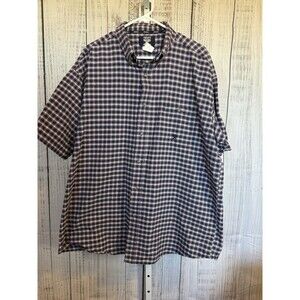 Twenty X Men’s Button Down Shirt XXL Plaid Red White Blue Western